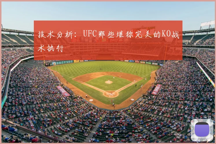 技术分析:UFC那些堪称完美的KO战术执行